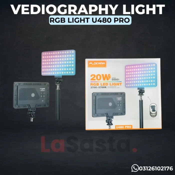 PLOKAMA U480 Pro RGB Photography BrightLED - Image 2