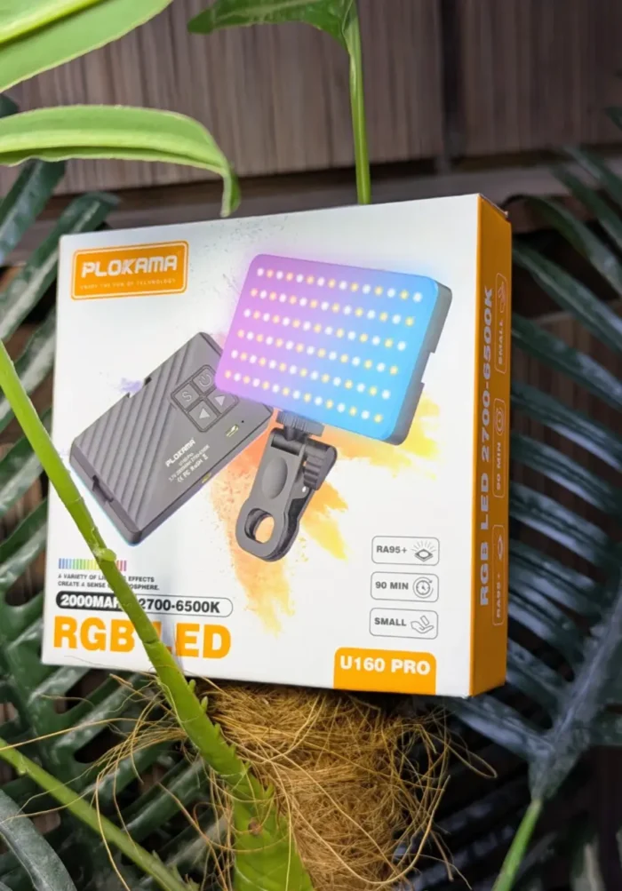 PLOKAMA U160 Pro Rechargeable RGB Portable LED Light - Image 6