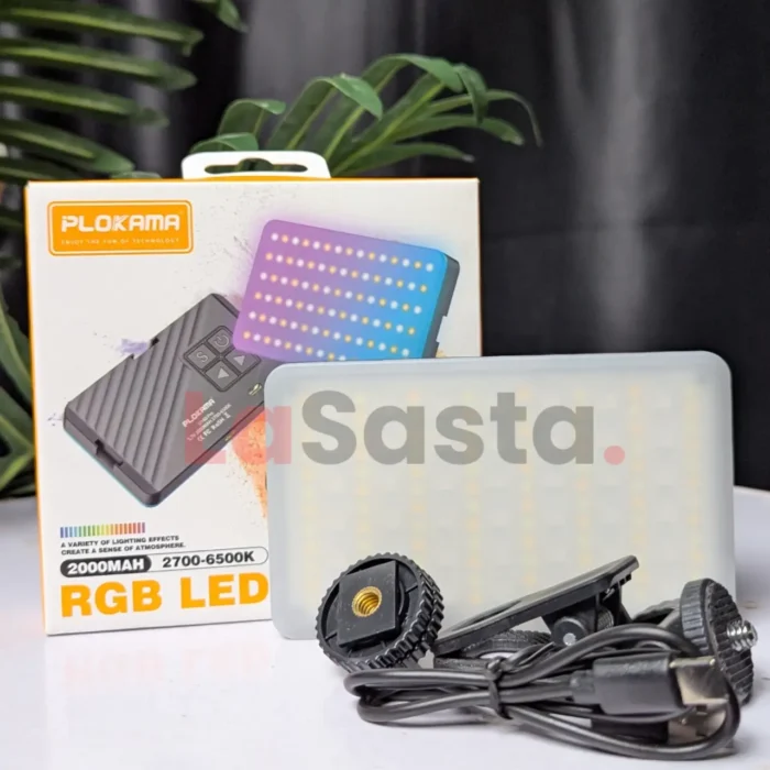 PLOKAMA U160 Pro Rechargeable RGB Portable LED Light - Image 5