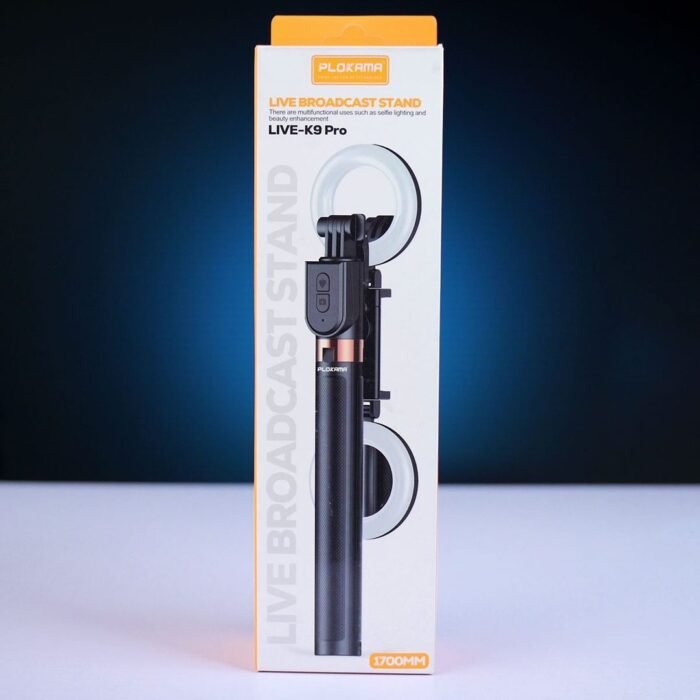 PLOKAMA LIVE K9 PRO 4IN1 SELFIE STICK + TRIPOD STAND - Image 3