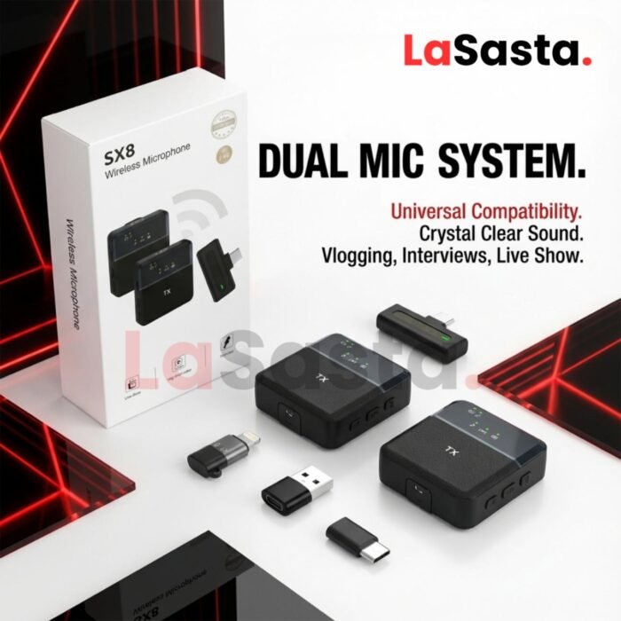 SX8 Dual Type-C Wireless Microphone (2.4G) - Image 4