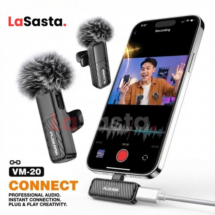 PLOKAMA VM20 Wireless Microphone – Lavalier Mic - Image 6