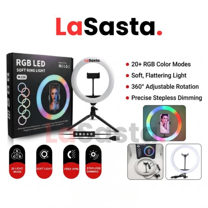 MJ26 10-Inch RGB LED Ring Light - Image 4