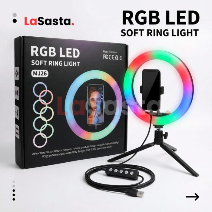MJ26 10-Inch RGB LED Ring Light - Image 5
