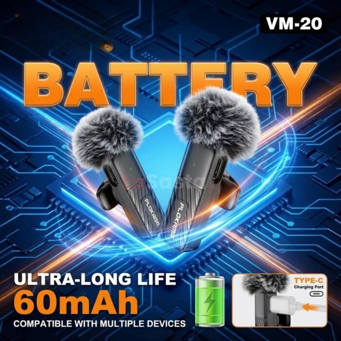 PLOKAMA VM20 Wireless Microphone – Lavalier Mic - Image 3