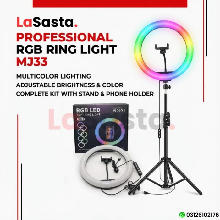 MJ33 RGB LED Soft Ring Light - Image 2