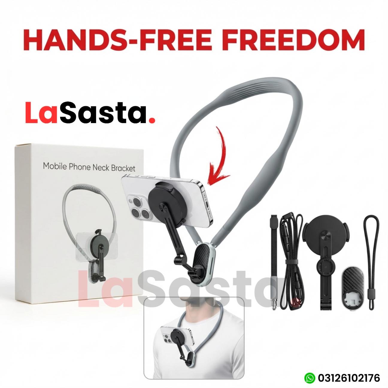 Mobile Phone Neck Holder Mount Mobile Phone Neck Holder Mount - Image 1